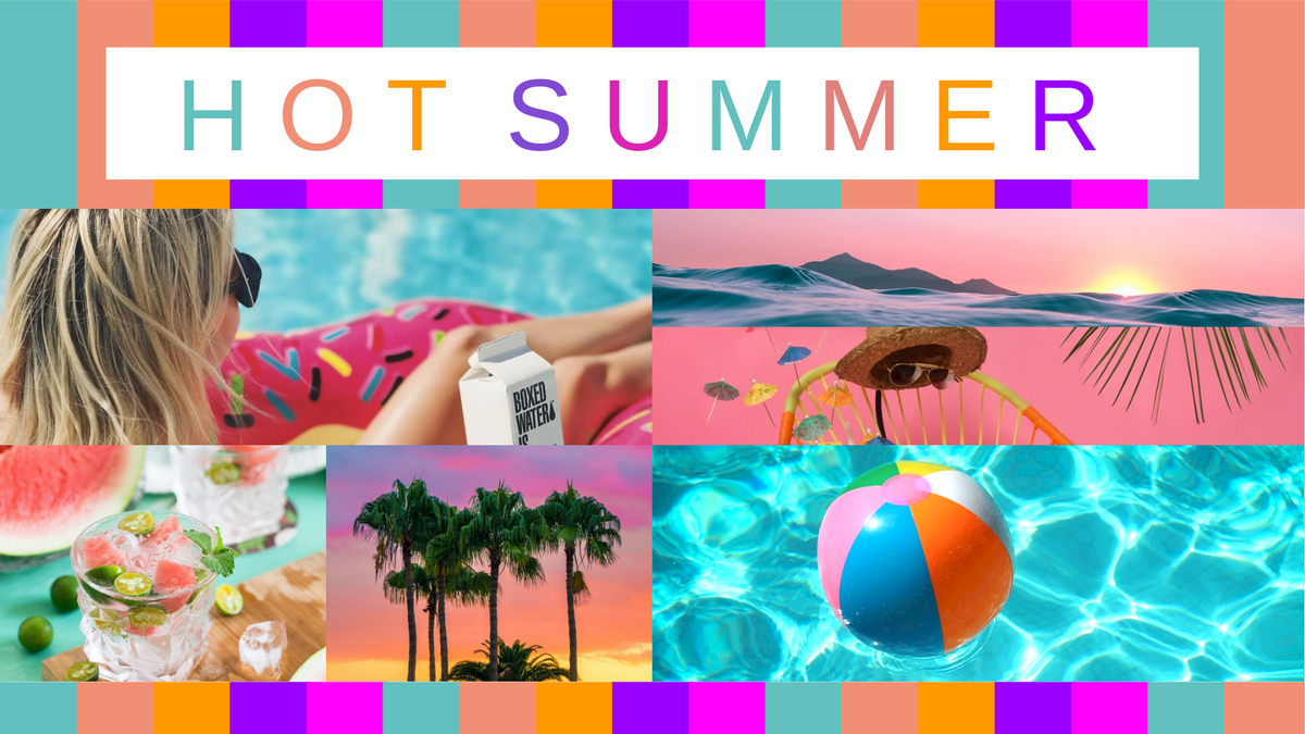 Photo Collage template: Hot Summer Photo Collage (Created by Collage's Photo Collage maker)