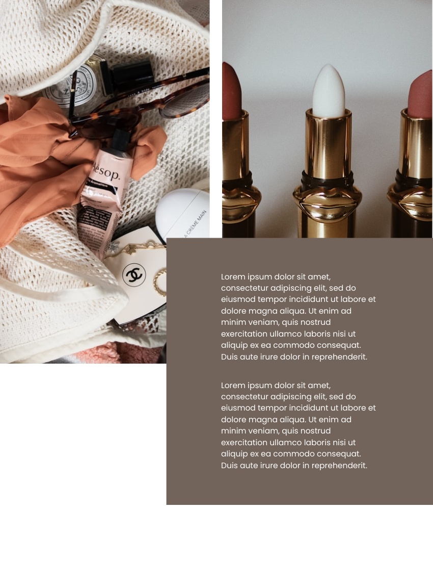 Catalog template: Cosmetics & Fragrance Catalog (Created by Visual Paradigm Online's Catalog maker)