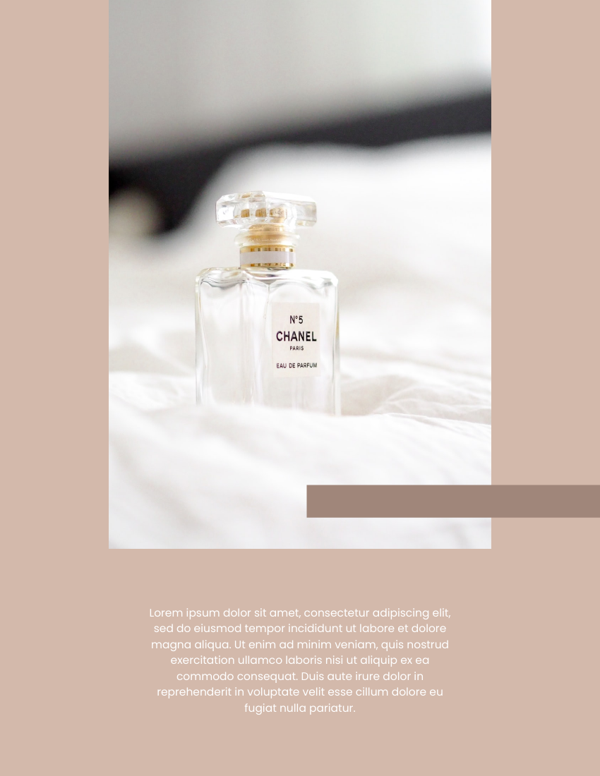 產品目錄 模板。 Cosmetics & Fragrance Catalog (由 Visual Paradigm Online 的產品目錄軟件製作)