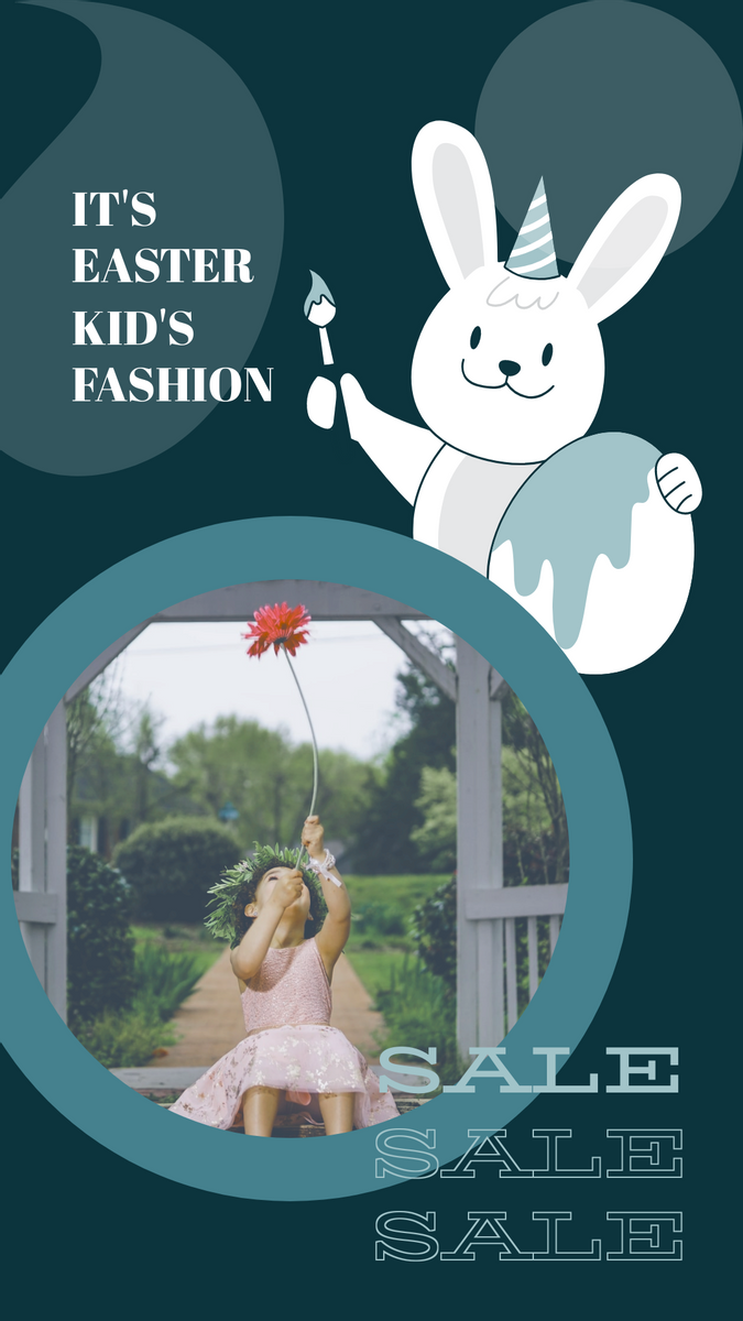 Instagram Story template: Easter Kid's Fashion Instagram Story (Created by Visual Paradigm Online's Instagram Story maker)