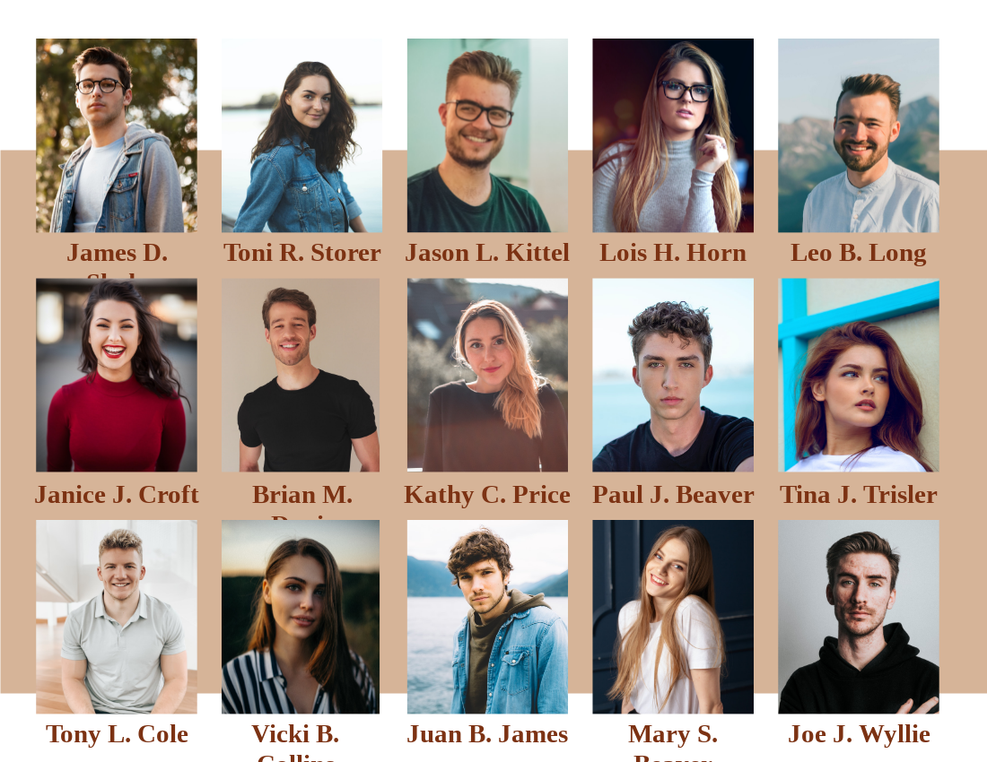 Yearbook Photo book template: High School 2021 Yearbook Photo Book (Created by Visual Paradigm Online's Yearbook Photo book maker)