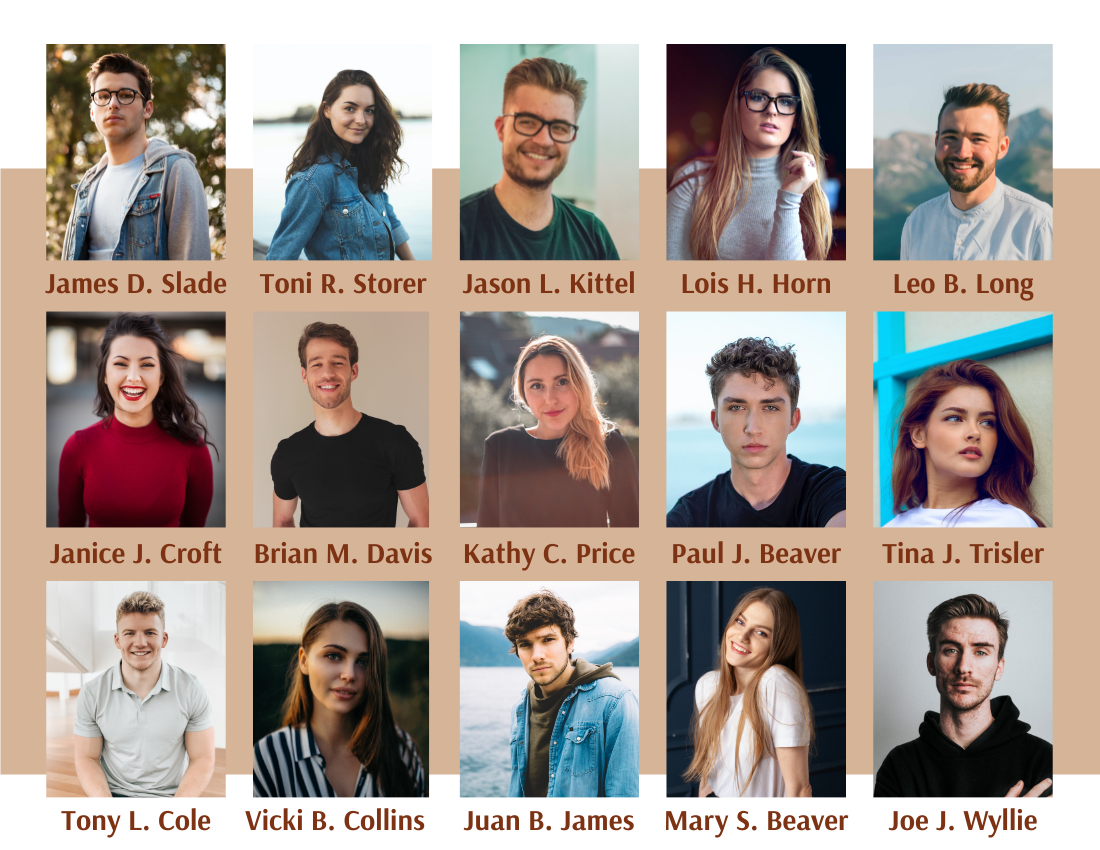 Yearbook Photo book template: High School 2021 Yearbook Photo Book (Created by Visual Paradigm Online's Yearbook Photo book maker)
