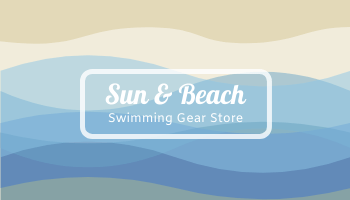 Swimming Gear Store Business Cards