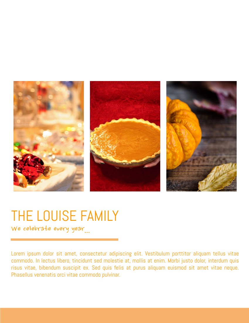 Thanksgiving Family Gathering Photo Book