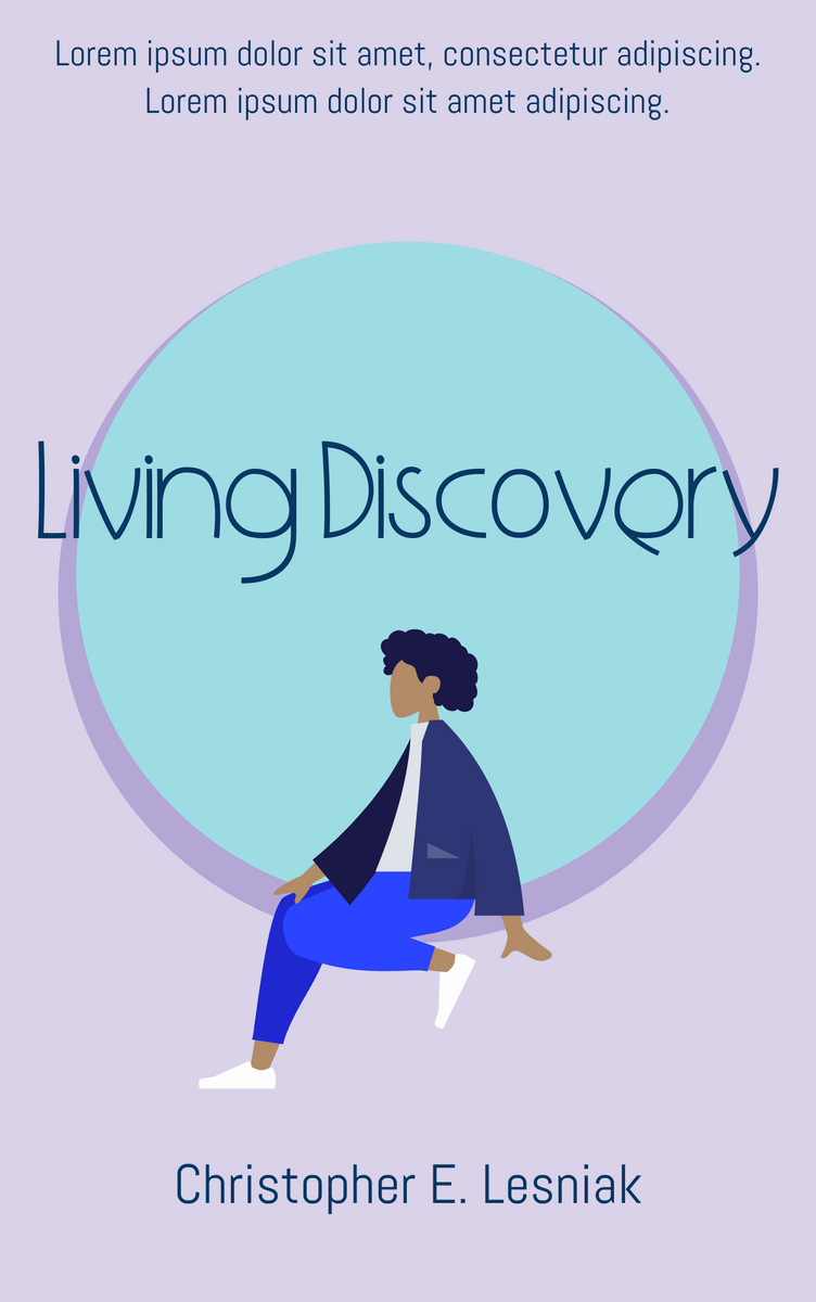 Book Cover template: Living Discovery Book Cover (Created by InfoART's Book Cover maker)