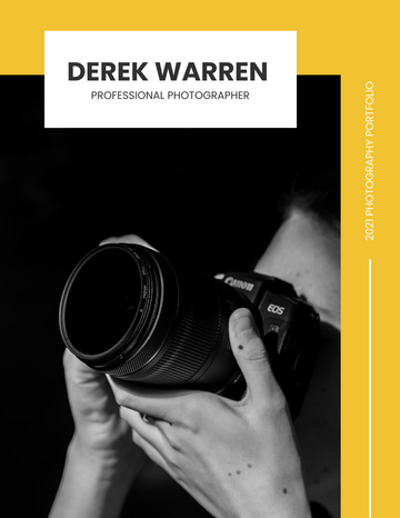 Personal Portfolio template: Photography Business Portfolio (Created by InfoART's  marker)
