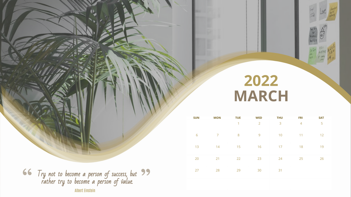 Calendar 模板。Work Calendar 2022 (由 Visual Paradigm Online 的Calendar软件制作)