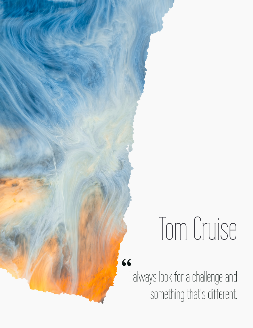 Biography template: Tom Cruise Biography (Created by Visual Paradigm Online's Biography maker)