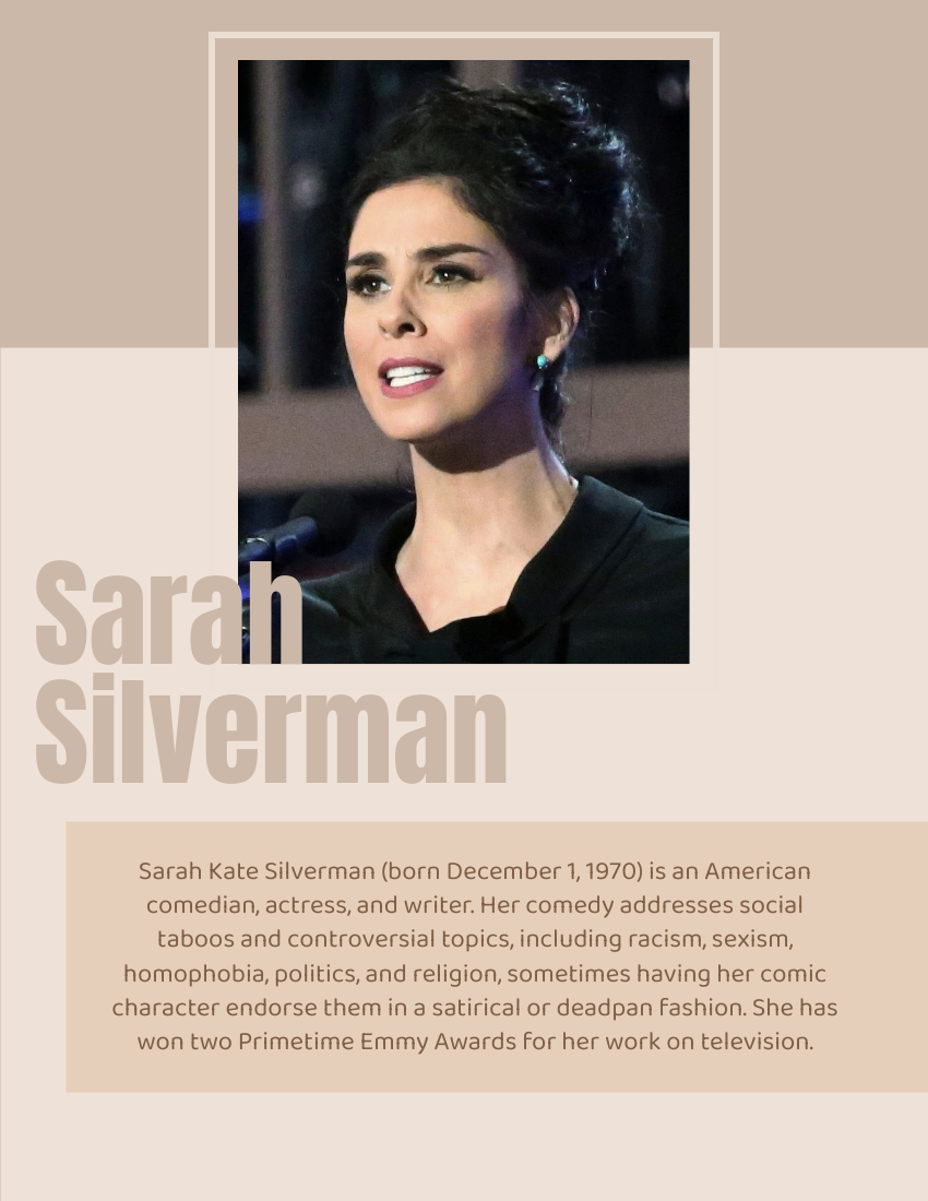 Sarah Silverman Biography