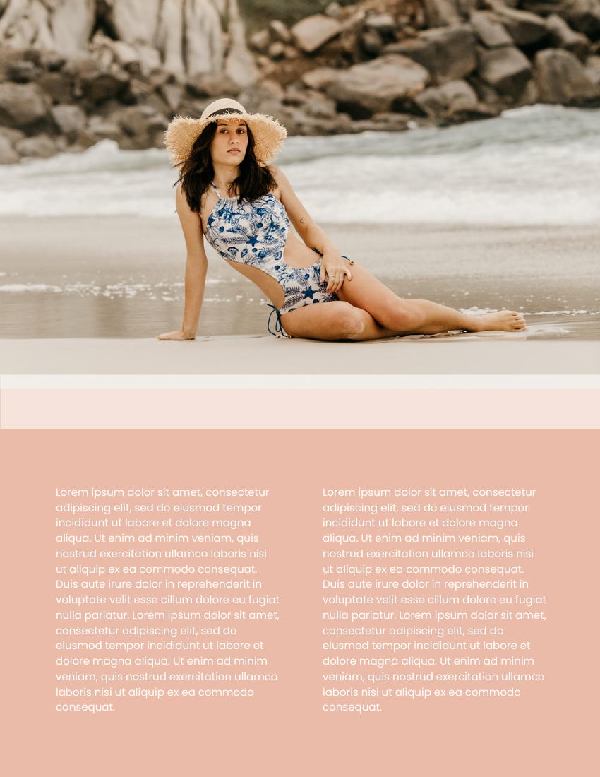Lookbook template: Beach Party Lookbook (Created by Visual Paradigm Online's Lookbook maker)