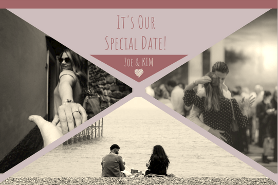Special Date Collage Greeting Card