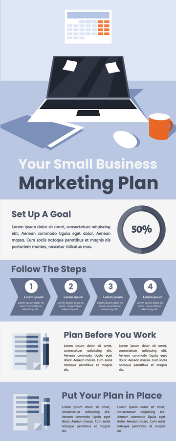 Infographics template: Marketing Plan Infographic (Created by Visual Paradigm's online Infographics maker)