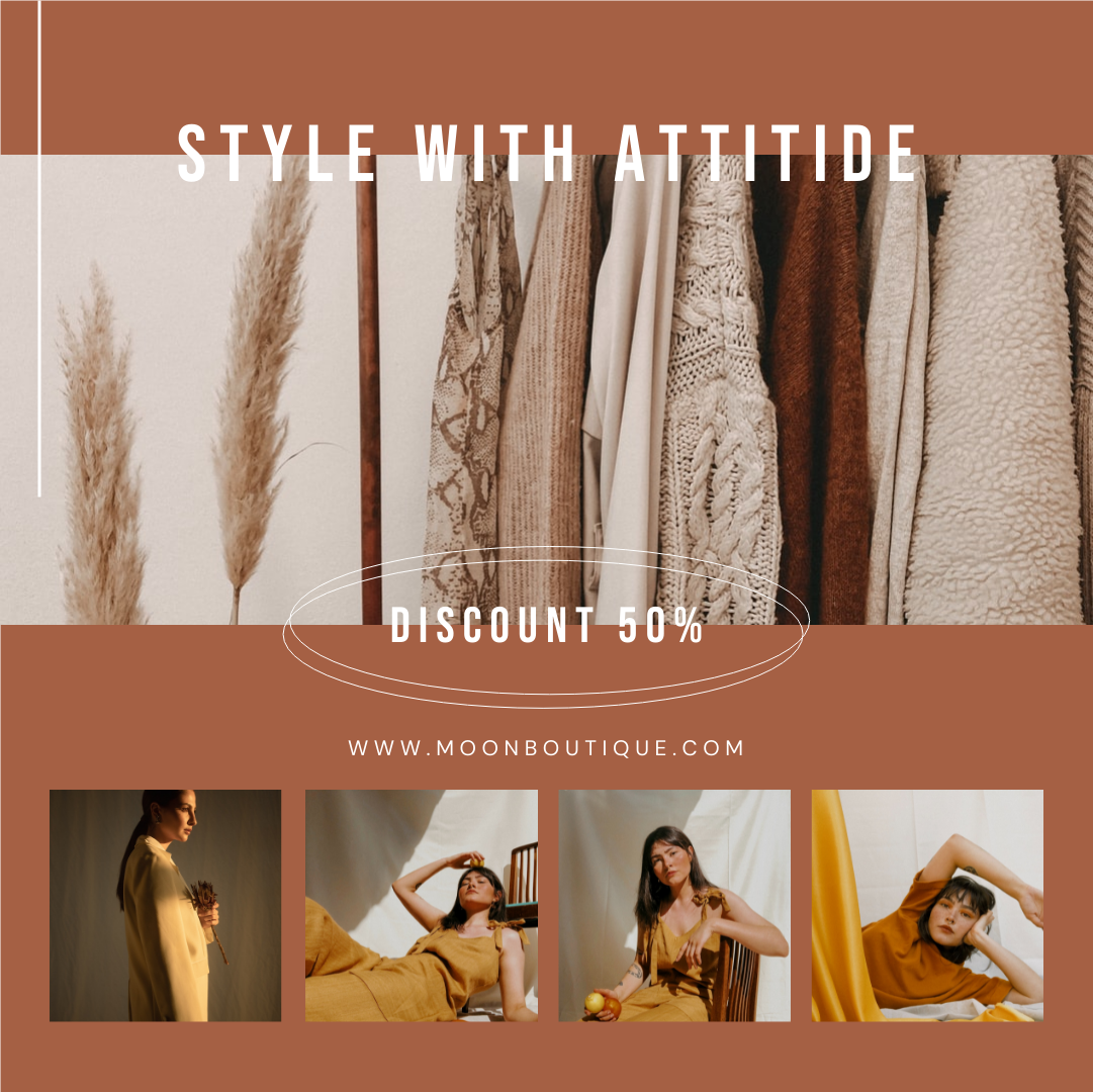 Instagram 帖子 模板。Style With Attitude Instagram Post (由 Visual Paradigm Online 的Instagram 帖子软件制作)