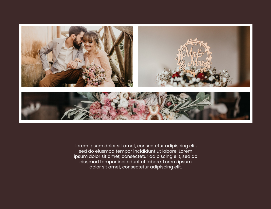 Wedding Photo Book template: Forever Love Wedding Photo Book (Created by Visual Paradigm Online's Wedding Photo Book maker)