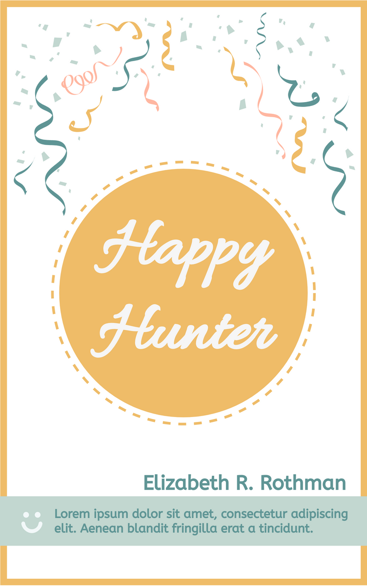 Book Cover template: Happy Hunter Book Cover (Created by Visual Paradigm Online's Book Cover maker)