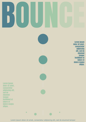 Poster template: Bounce Effect Poster (Created by Visual Paradigm Online's Poster maker)