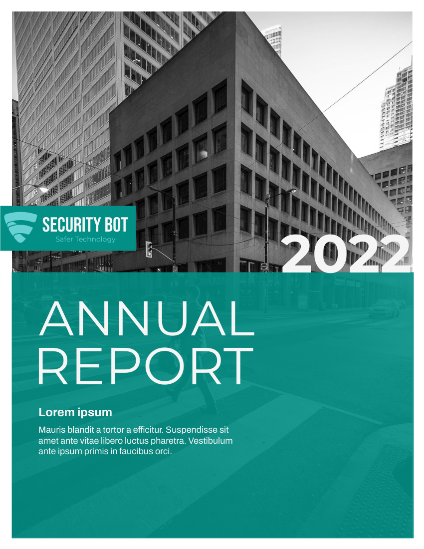 Report template: Simple Annual Reports (Created by Visual Paradigm Online's Report maker)