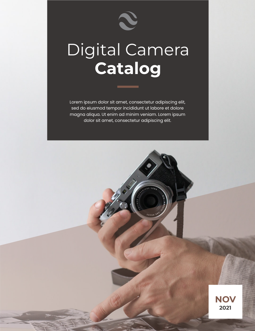 产品目录 模板。Digital Camera Catalog (由 Visual Paradigm Online 的产品目录软件制作)