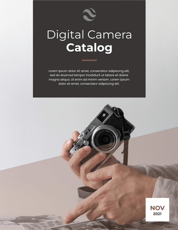  模板。 Digital Camera Catalog (由 Visual Paradigm Online 的軟件製作)