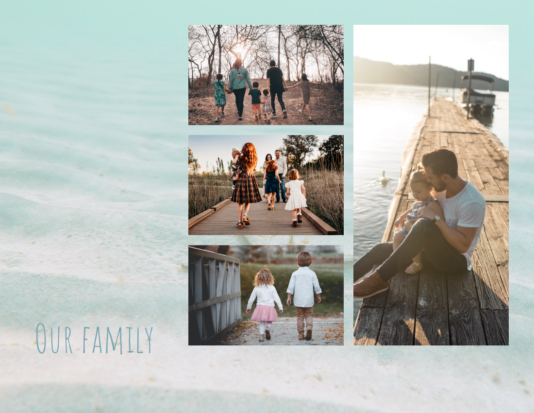 家庭照片簿 模板。 Family Making Memories Photo Book (由 Visual Paradigm Online 的家庭照片簿軟件製作)