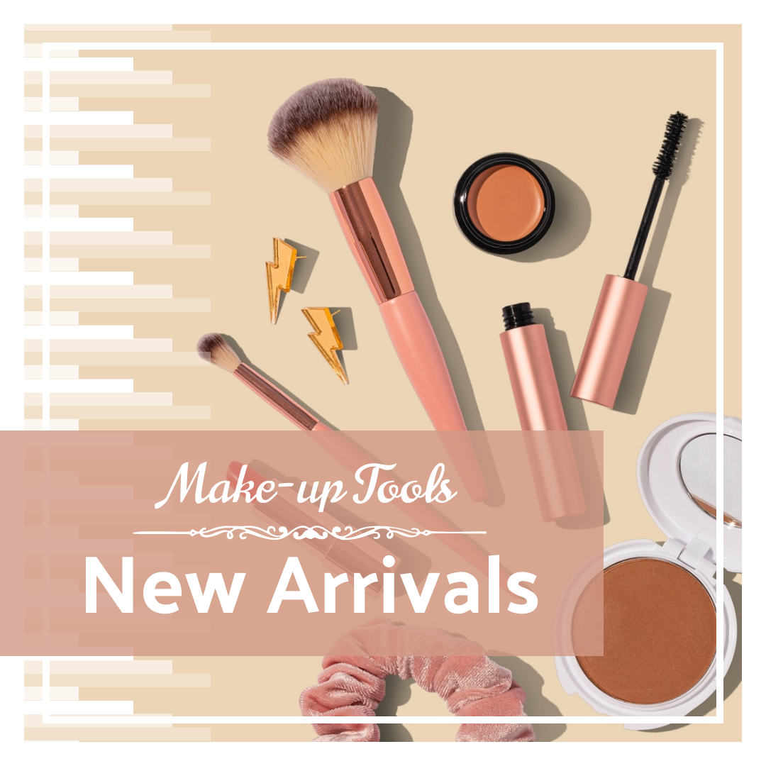 Make-Up Tools New Arrivals Instagram Post With Photo Of Products