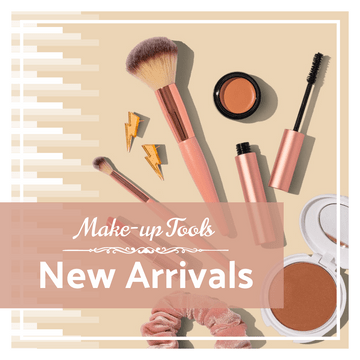 Editable instagramposts template:Make-Up Tools New Arrivals Instagram Post With Photo Of Products