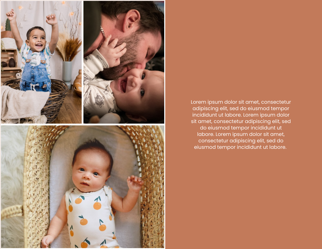 Baby Photo book template: New Baby Girl Photo Book (Created by Visual Paradigm Online's Baby Photo book maker)