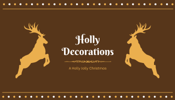 Brown Deer Silhouette Christmas Decorations Business Card