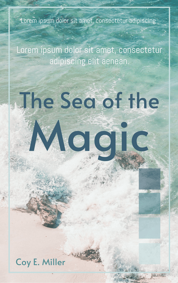 Book Cover template: The Sea of the Magic Book Cover (Created by InfoART's  marker)
