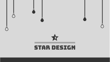 Business Card template: Star Design Business Cards (Created by InfoART's Business Card maker)