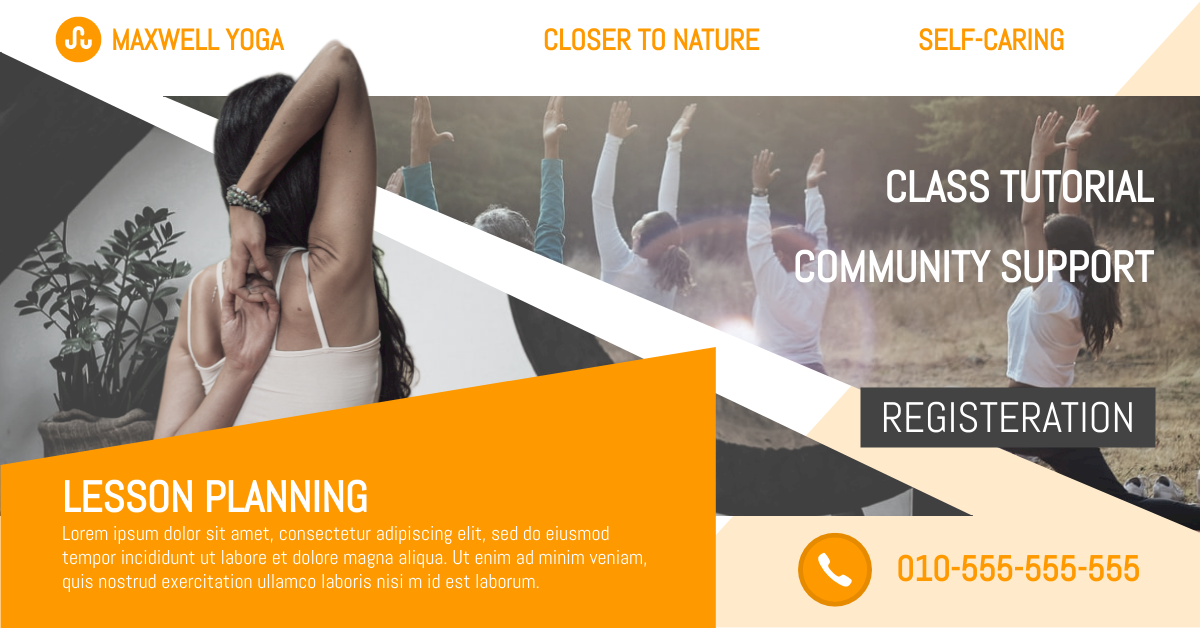 Facebook Ad template: Outdoor Yoga Classes Facebook Ad (Created by InfoART's Facebook Ad maker)