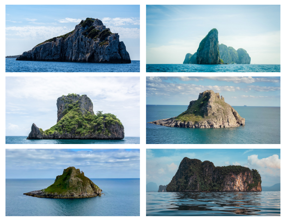 旅行照相簿 模板。 Island Travel Photo Book (由 Visual Paradigm Online 的旅行照相簿軟件製作)