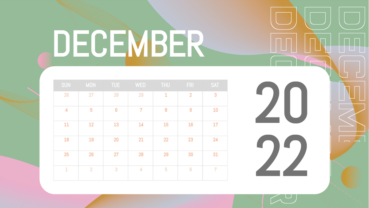 Calendar 模板。Futuristic Calendar (由 Visual Paradigm Online 的Calendar软件制作)