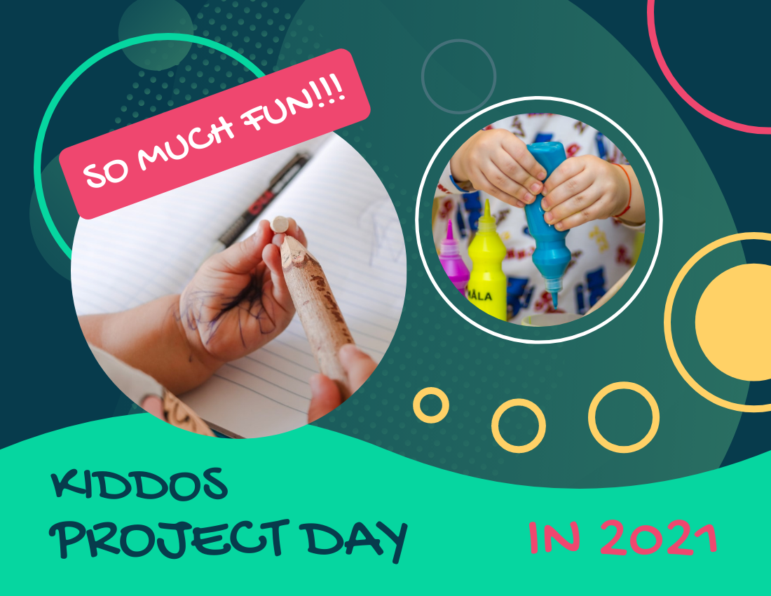 Kids Photo book template: Crafting Play Day Kids Photo Book (Created by Visual Paradigm Online's Kids Photo book maker)