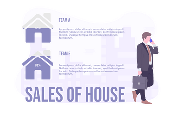 Business template: Sales Of House (Created by Visual Paradigm Online's Business maker)