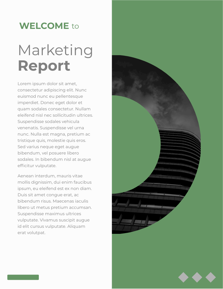 Report template: Company Profile Marketing Reports (Created by Visual Paradigm Online's Report maker)