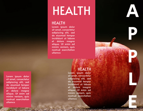 Brochure template: Benefits Of Eating Apple Brochure (Created by Visual Paradigm Online's Brochure maker)