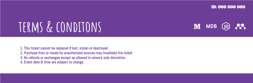 Ticket template: Premiere Installation Exhibition Ticket (Created by InfoART's Ticket maker)