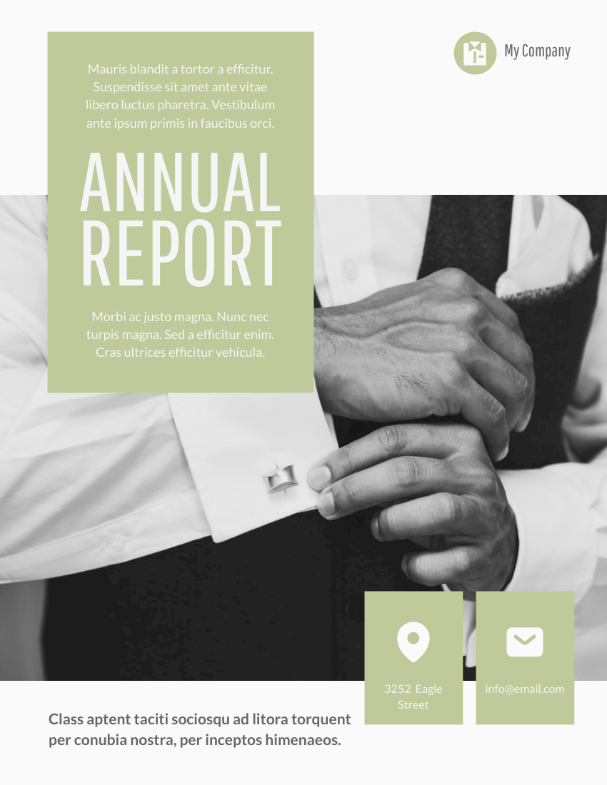Report template: Tailor Made Annual Report (Created by InfoART's Report maker)