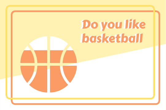 Sport template: Love Basketball (Created by Visual Paradigm Online's Sport maker)