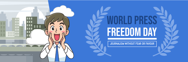 Email Header template: World Press Freedom Day Email Header (Created by Visual Paradigm Online's Email Header maker)