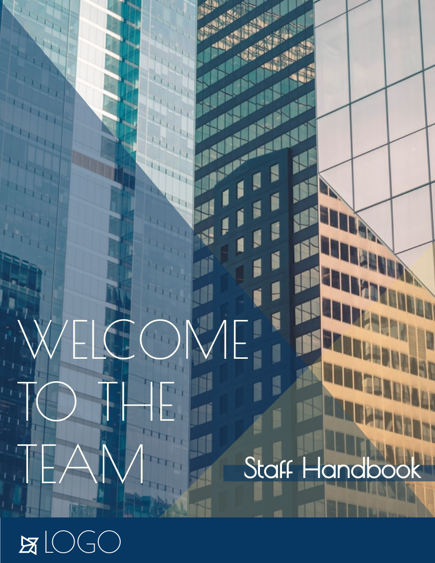 Employee Handbook template: Business Building Photo Employee Handbook (Created by Visual Paradigm Online's Employee Handbook maker)