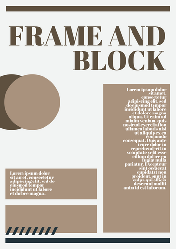 Frame And Block Poster Design