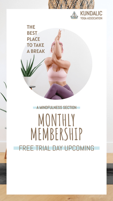 Yoga Membership Trial Instagram Story
