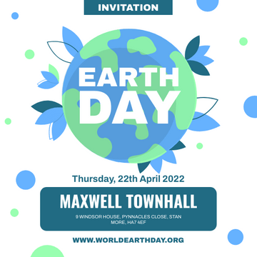 Editable invitations template:Earth Day Meeting Invitation