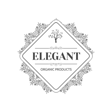 Elegant Organic Products Logo Created With Complicated Decorations
