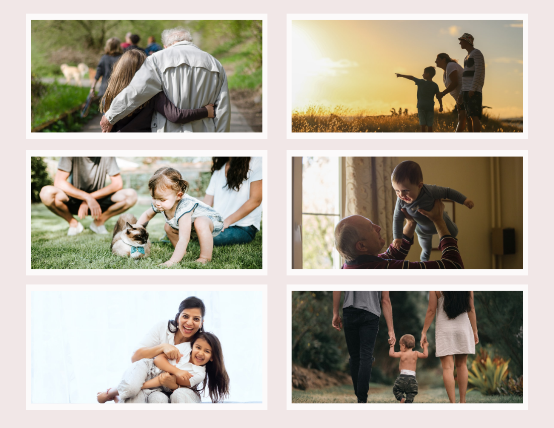 家庭照片簿 模板。Big Family Gathering Photo Book (由 Visual Paradigm Online 的家庭照片簿软件制作)