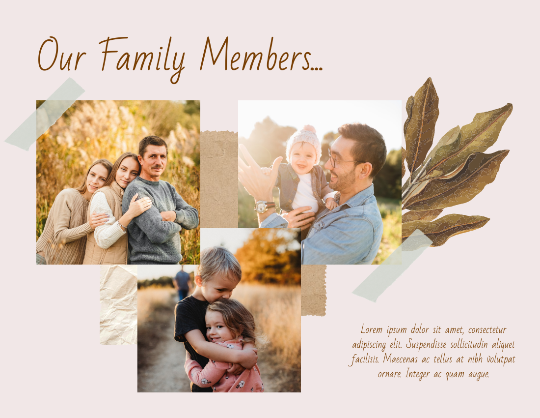 Family Photo Book template: Big Family Gathering Photo Book (Created by Visual Paradigm Online's Family Photo Book maker)