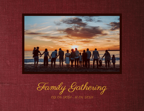 Family Photo Book template: Big Family Gathering Photo Book (Created by InfoART's  marker)