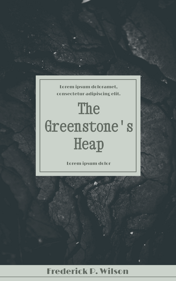 Book Cover template: The Greenstone's Heap Book Cover (Created by InfoART's  marker)